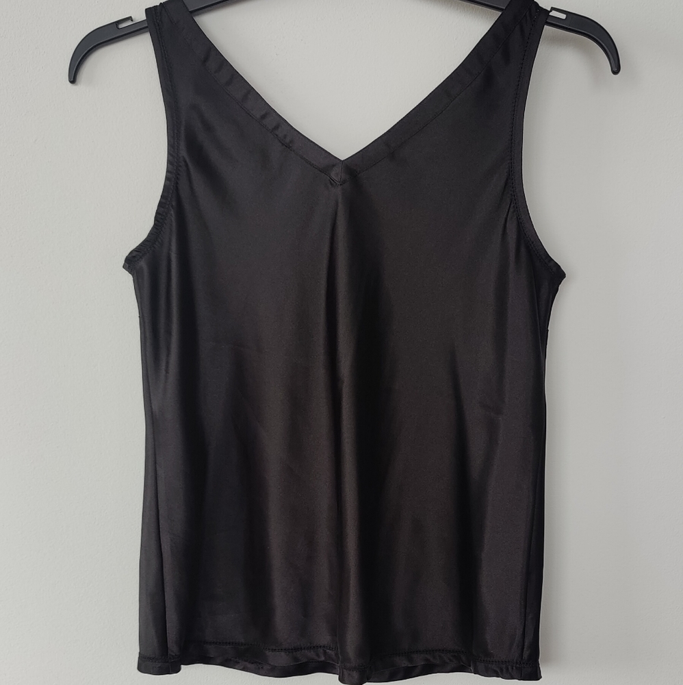 Anne Klein Silk Black Tank